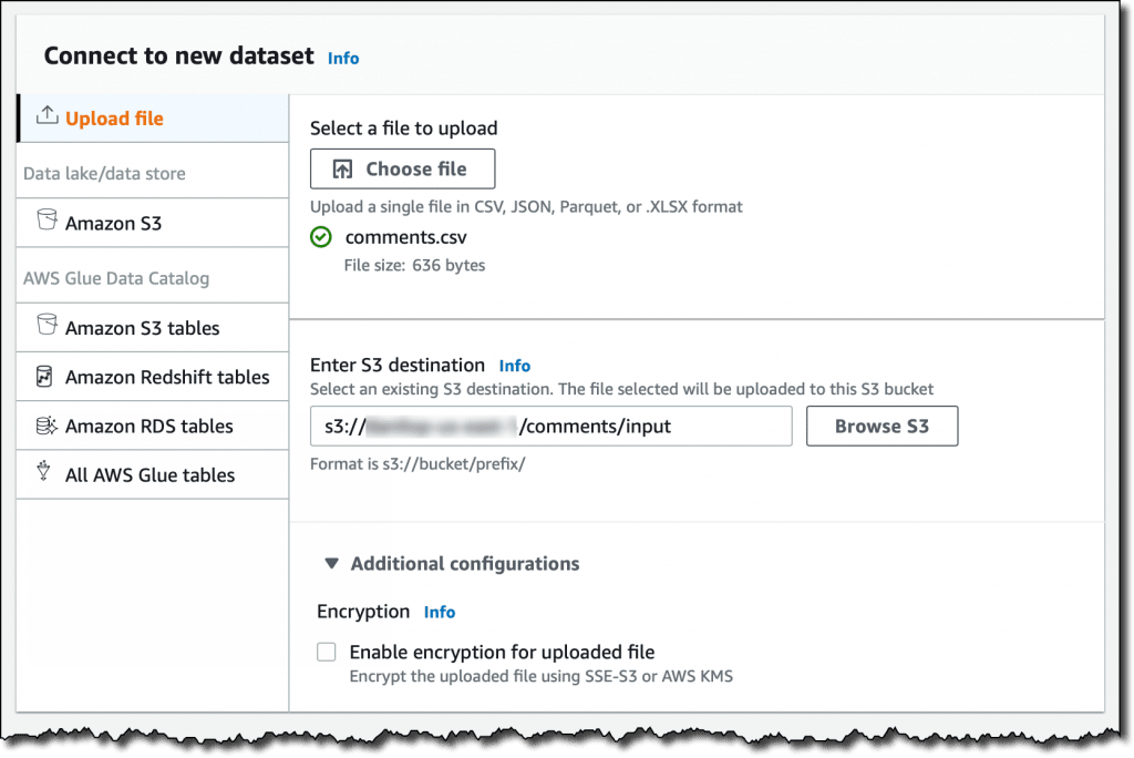 Connecting to Dataset